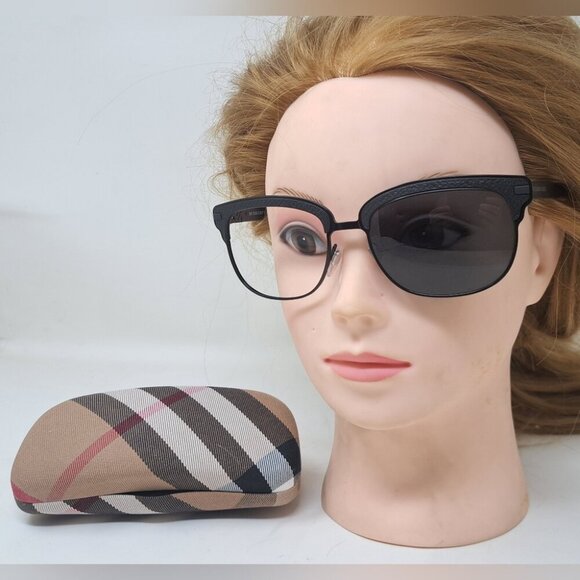 Burberry Women's Sunglasses Frames Only Round Black Matte B4232 56-18-145 - Picture 1 of 14